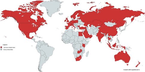 international map of the world