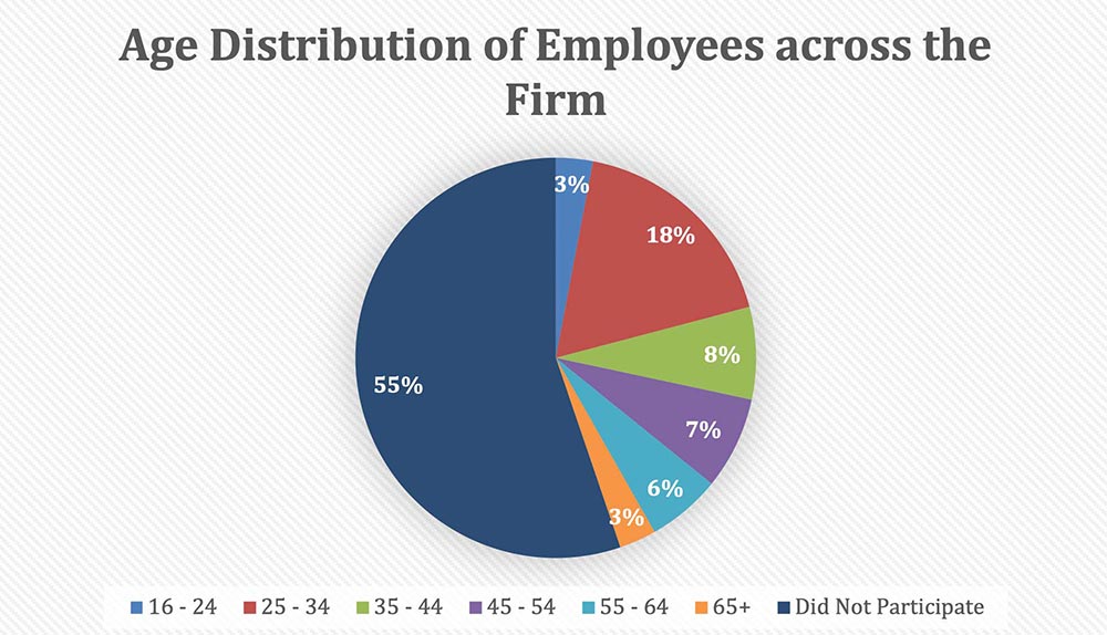 Age Distribution of Employees across the Firm