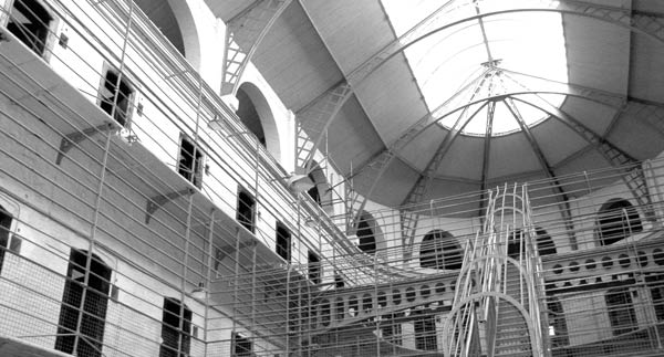 Image of interior of old prison (Kilmainham Gaol, Ireland)